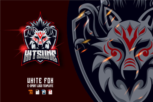 Beyond the Design: The Strategic Utility of the White Fox E-sport Logo Vector