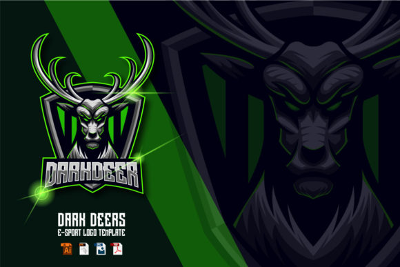 Deer E-sport Logo Design: A Flexible Vector Template Solution