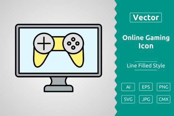 Elevate Your Projects with the Vector Online Gaming Icon