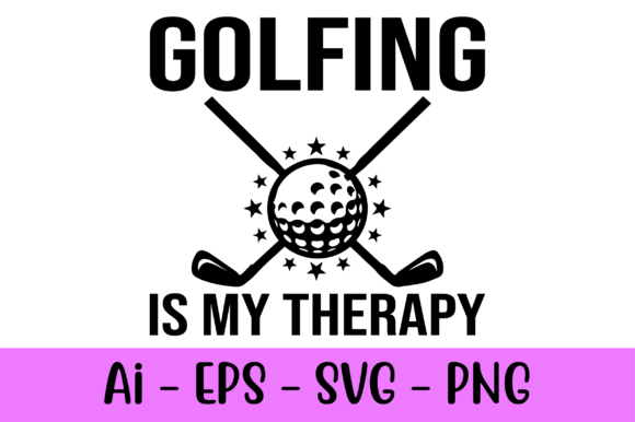 Golfing is My Therapy: A Celebration on Canvas
