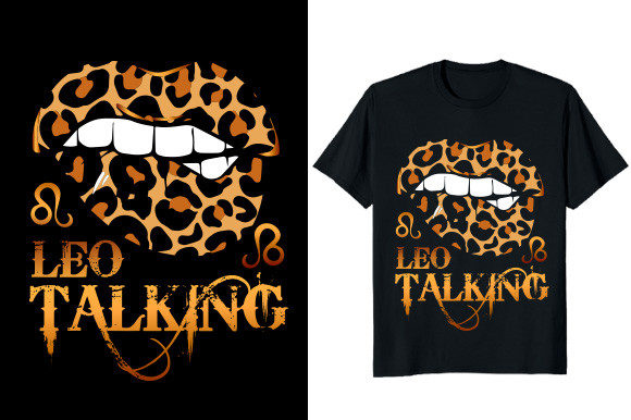 Leo Talking Zodiac T-shirt Design: A Retro Revival for Modern Merch
