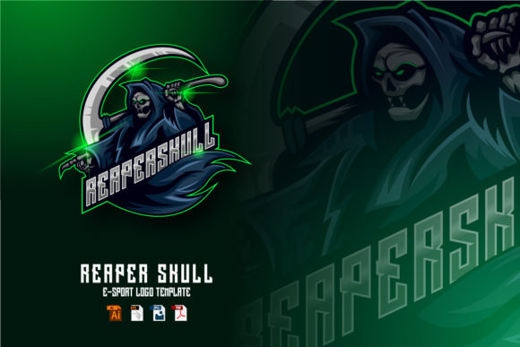 Reaper Skull E-sport Logo Design: A Core Asset for Brand Identity and Digital Media