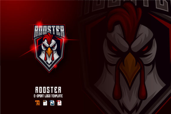 Rooster E-sport Logo Design Template: Why It Resonates