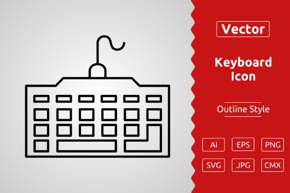 The Vector Gaming Keyboard Outline Icon: Your Gateway to Professional Digital Design