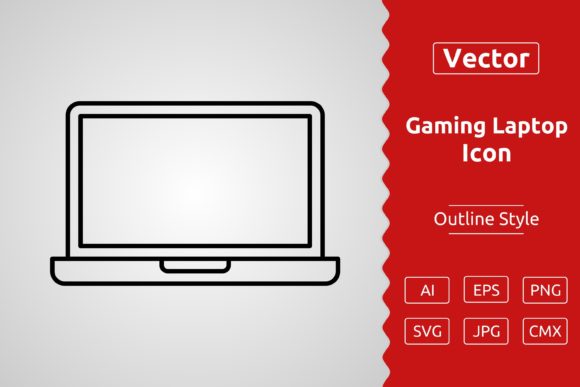 The Versatile Gaming Laptop Icon: A High-Quality Asset for Modern Creators