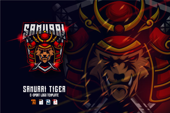 Tiger Samurai E-sport Logo Design: Crafting Your Gaming Identity